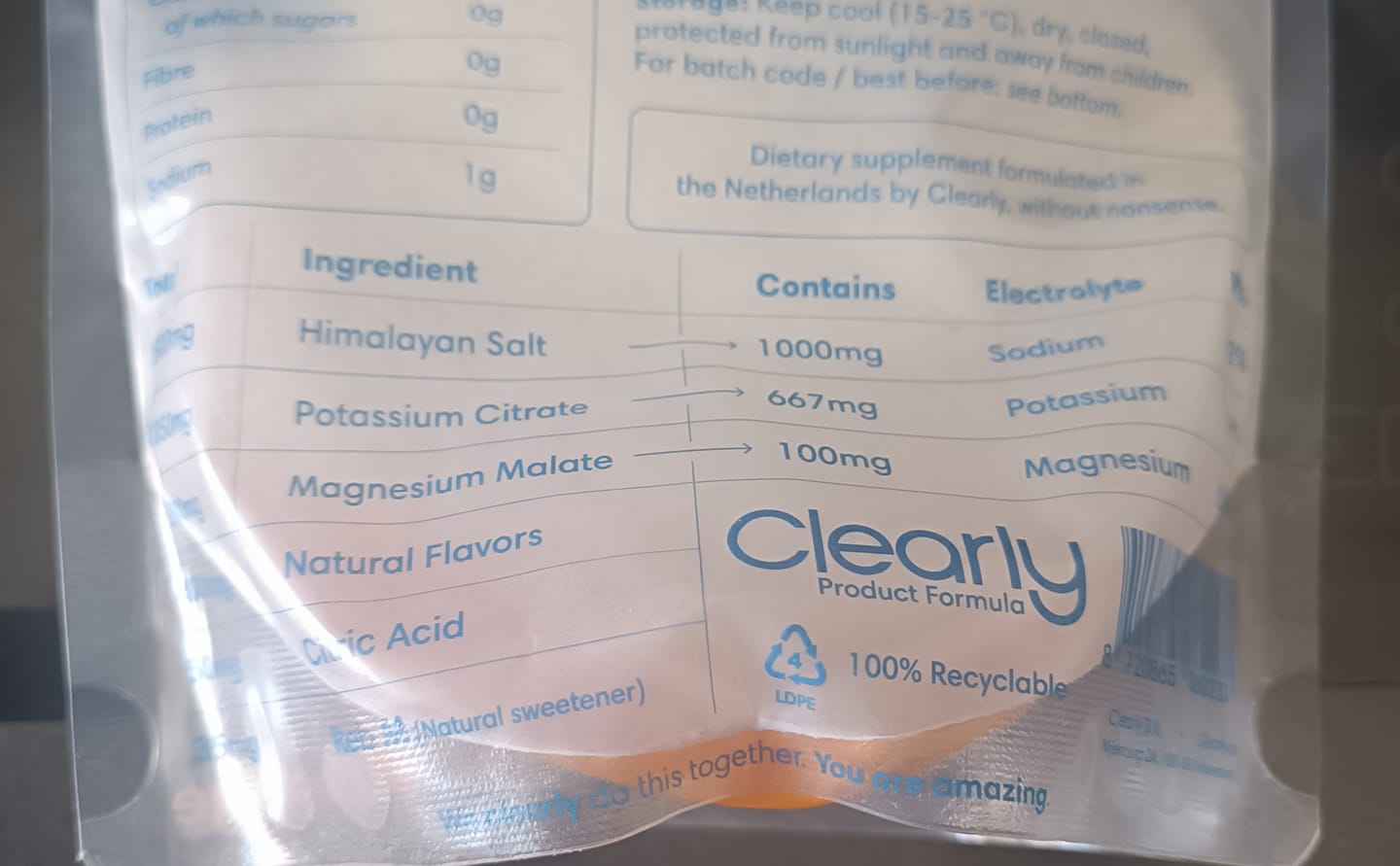 Customer photo review of Electrolytes