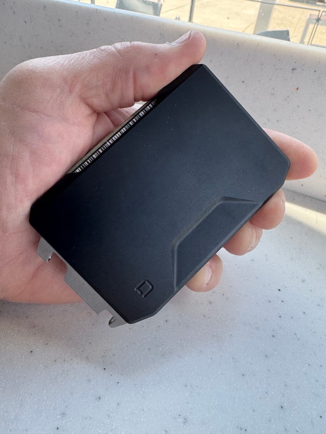Customer photo review of SK1 SLIDE KICK WALLET WITH TITANIUM MONEY CLIP