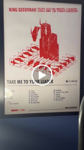 Customer video review of King Geedorah - Take Me To Your Leader | Album Cover Poster