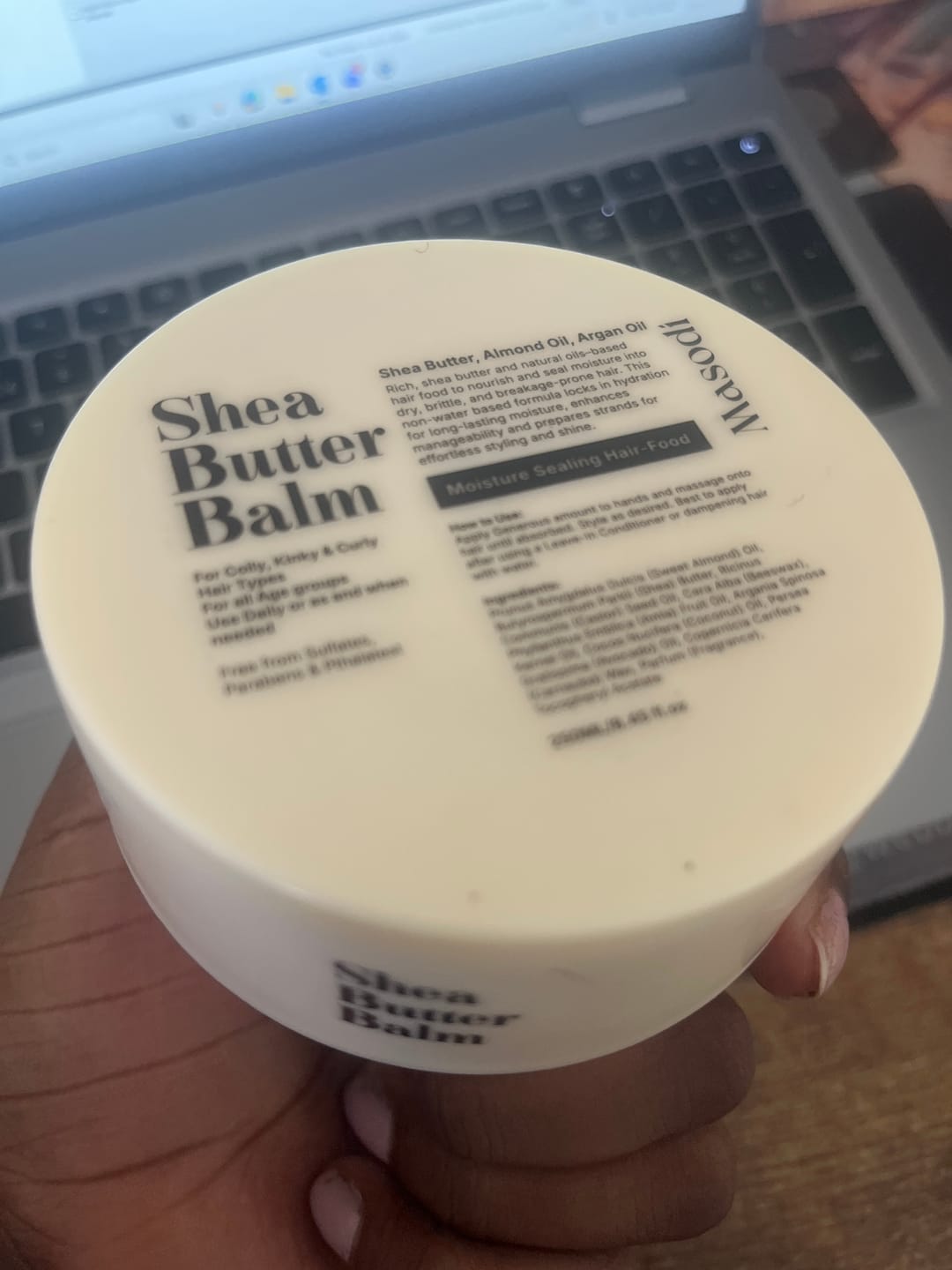 Customer photo review of Shea Butter Balm 250ml
