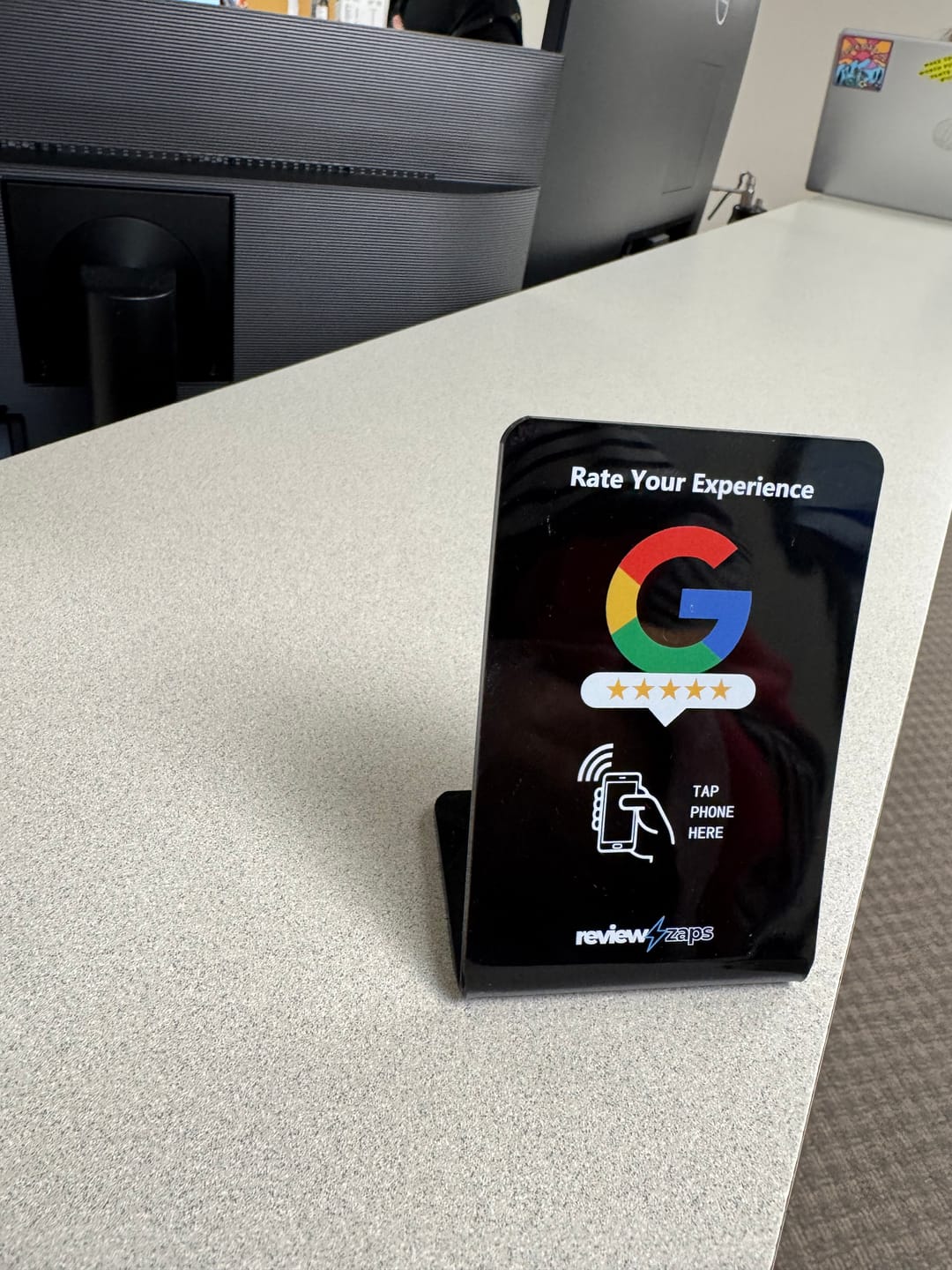 Customer photo review of NFC Google Review Stand
