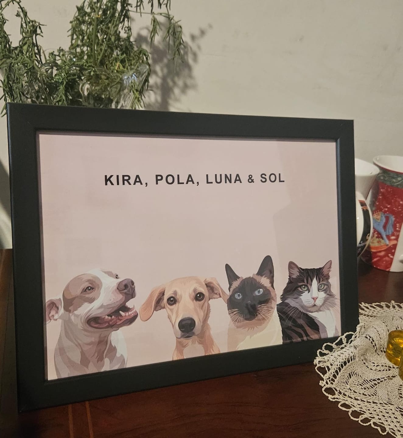 Customer photo review of Retrato Personalizado