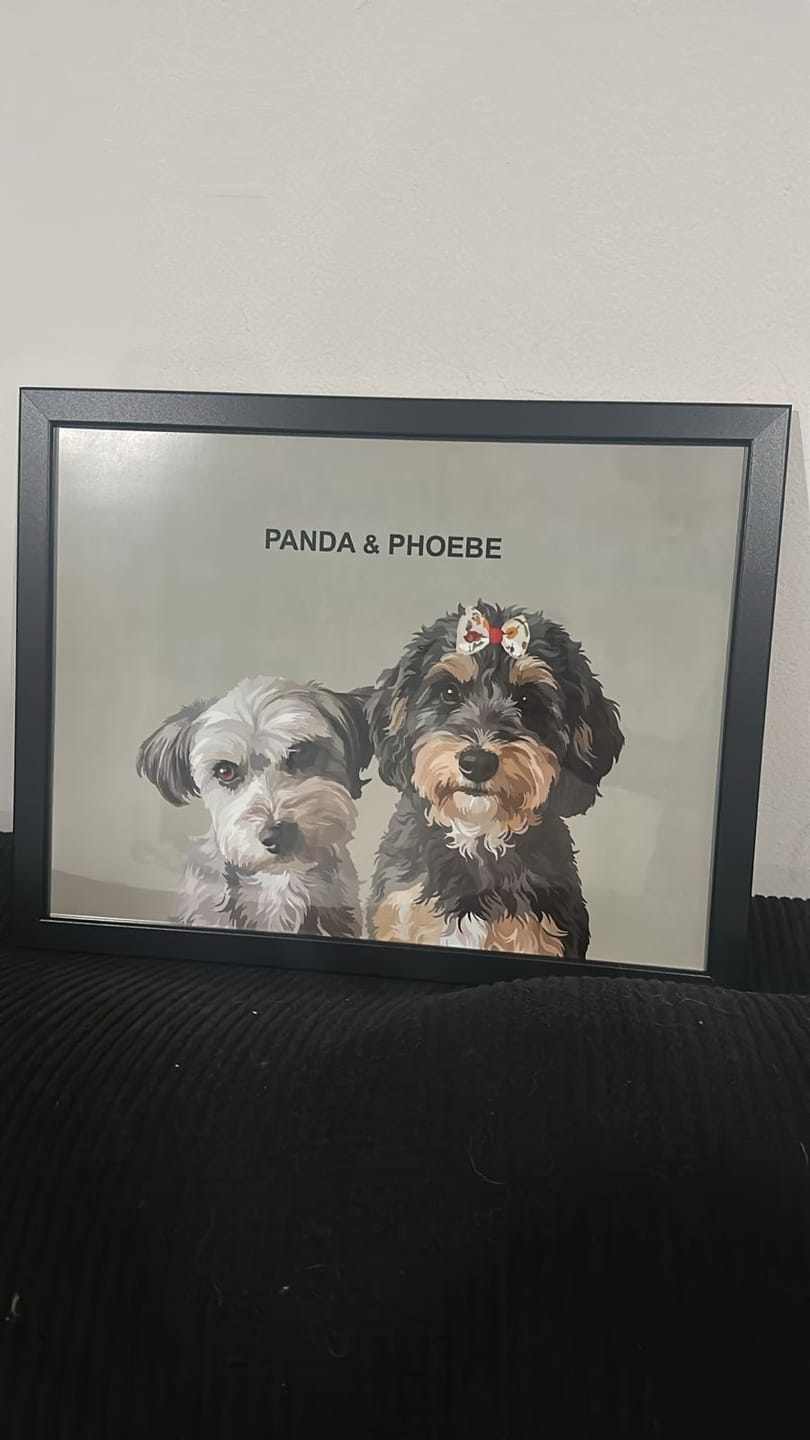Customer photo review of Retrato Personalizado