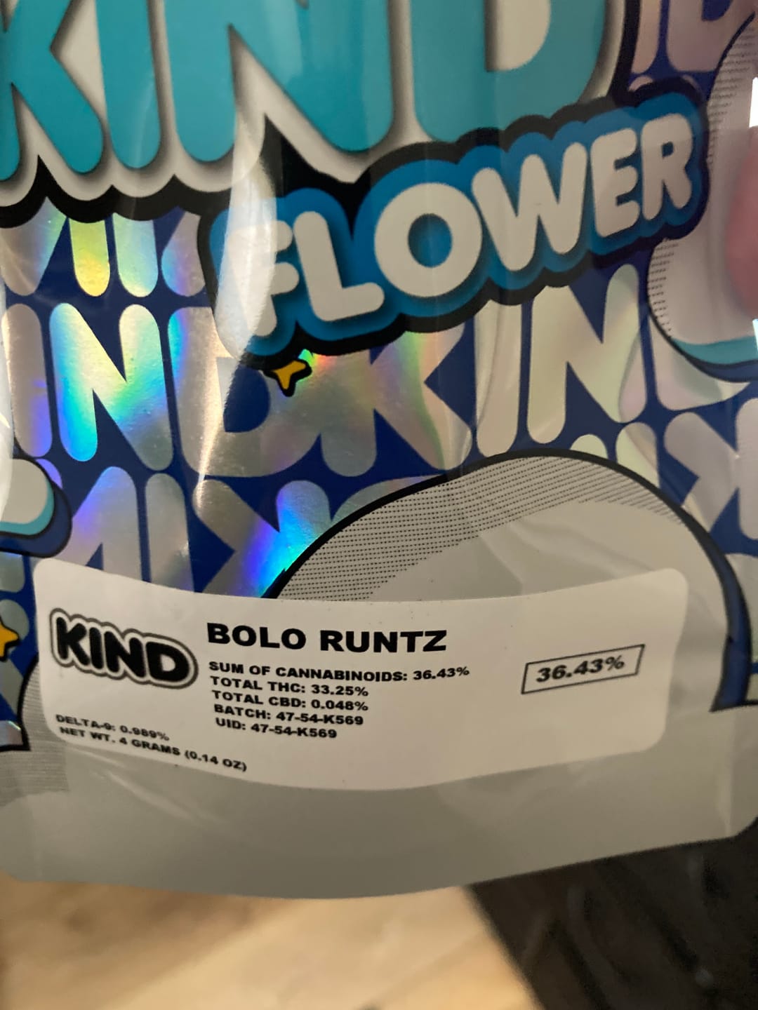 Customer photo review of Bolo Runtz - 4 Grams - Hybrid