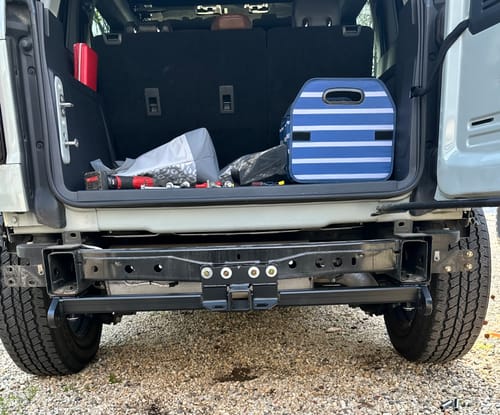 Customer photo review of Ford Bronco 2021+ Rear Tow Hitch (Rated Class III)