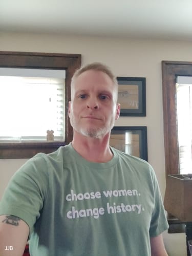 Customer photo review of Choose Women Change History Unisex T-Shirt