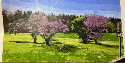 Customer photo review of Custom Paint By Numbers - Turn Trip Memory into Art
