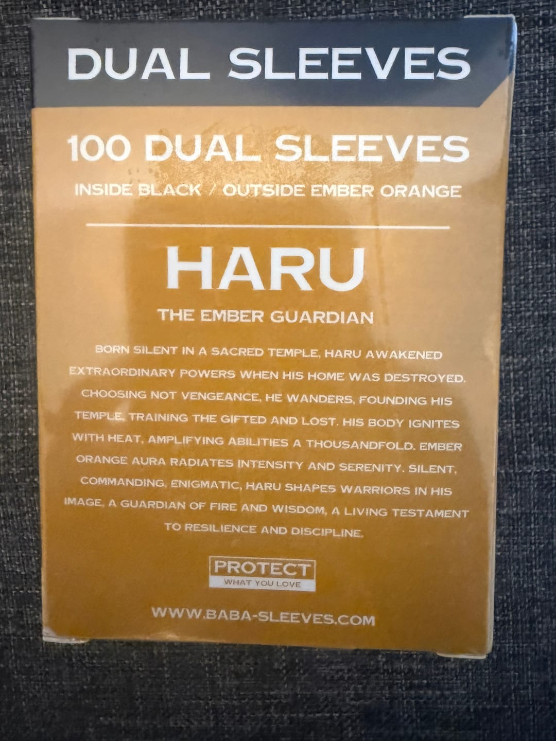 Customer photo review of Premium Dual Sleeves Kartenhüllen Matt Orange (Ember Orange) – Standard Size | 100% Blickdicht | Turnierlegal | 100 Stück