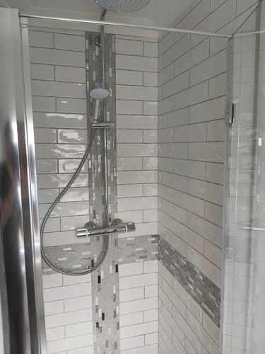 Customer photo review of Hudson Reed Apex 8mm Glass 700mm Hinged Door - Polished Chrome