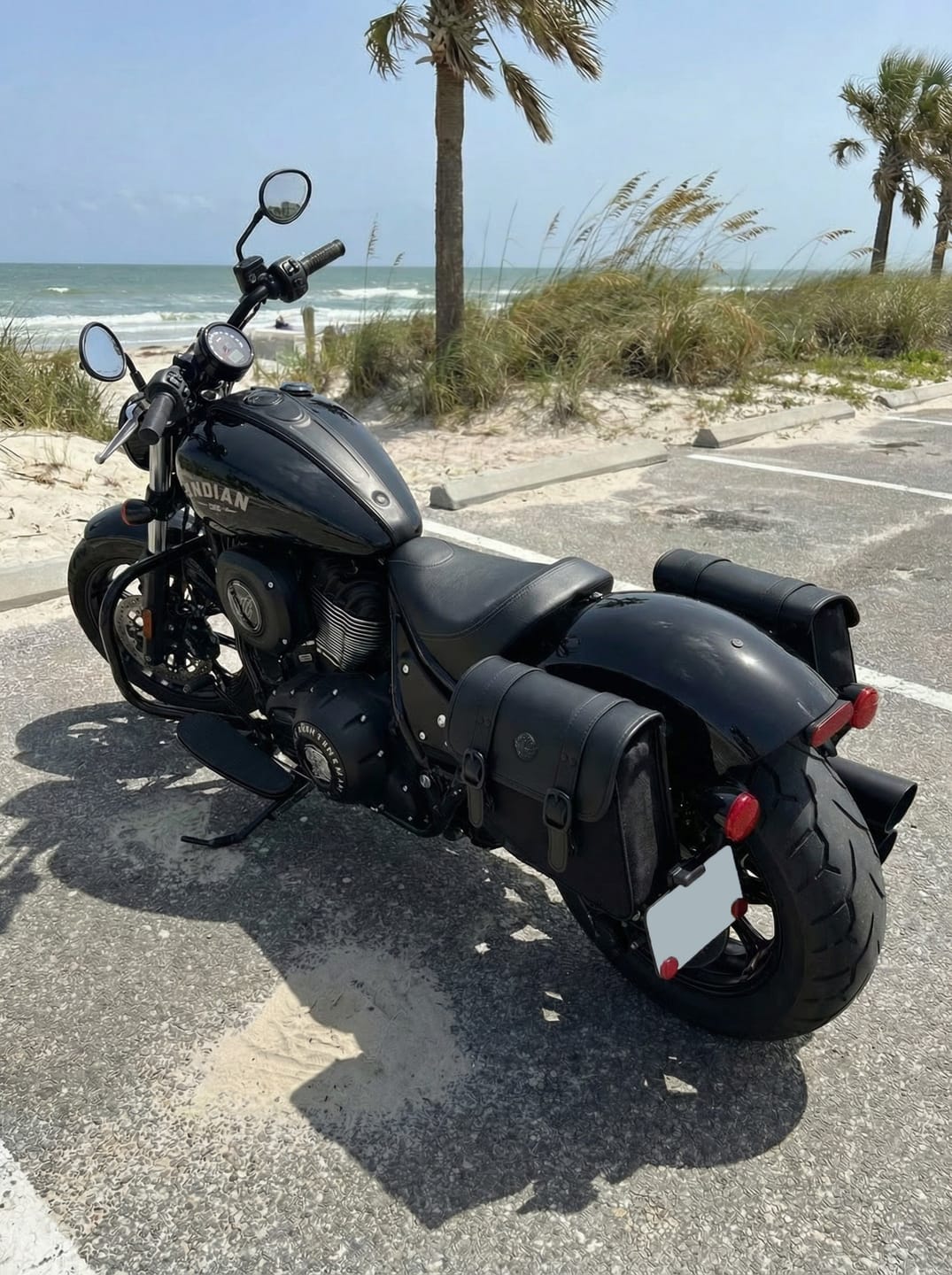 Customer photo review of 8L - Pony Indian Chief Leather Motorcycle Saddlebags