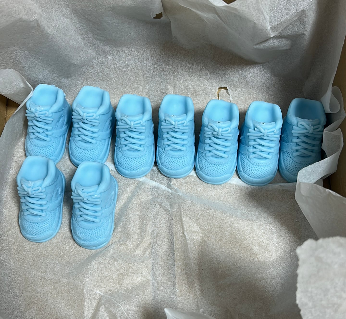 Customer photo review of Colorante líquido para velas AZUL