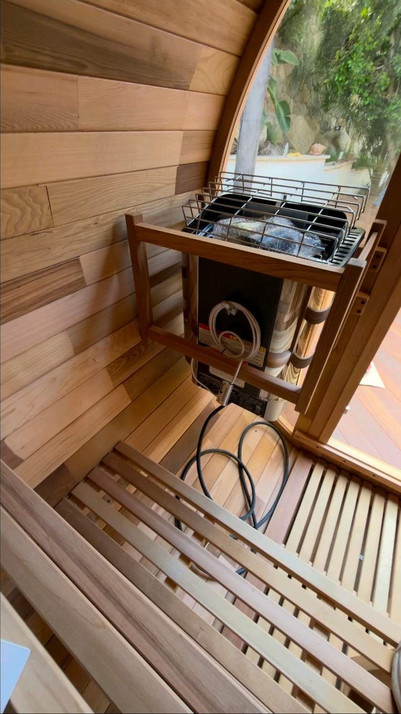 Customer photo review of SAUNAONES® Barrel Sauna Serenity Nature Air 3