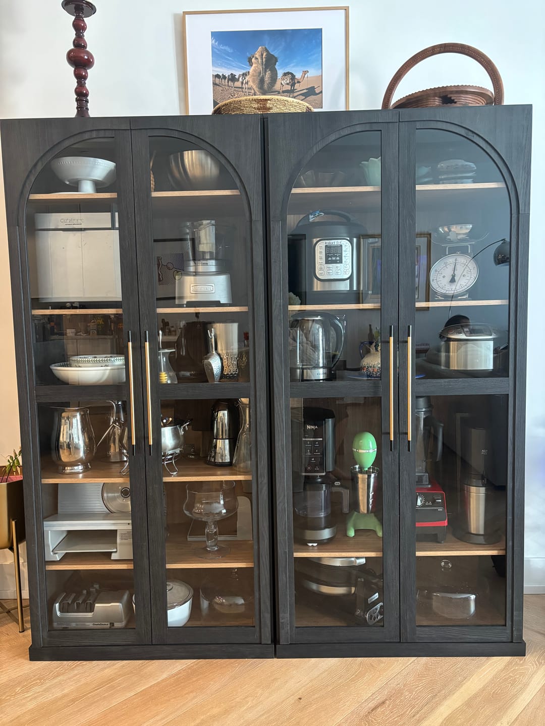 Customer photo review of Jagger 67" Tall Display Cabinets (Set of 2)