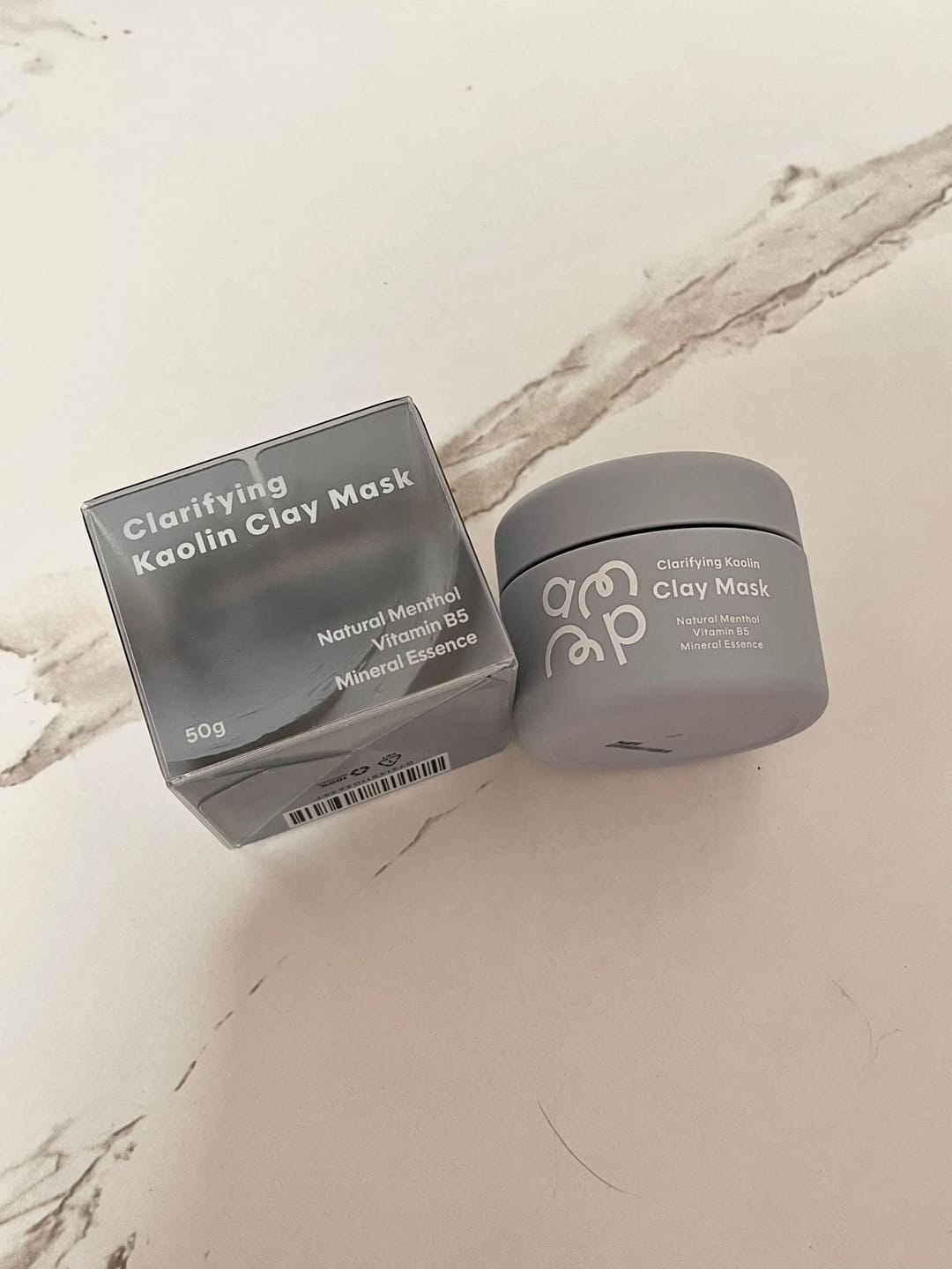 Customer photo review of Clarifying Kaolin Clay Mask 50g