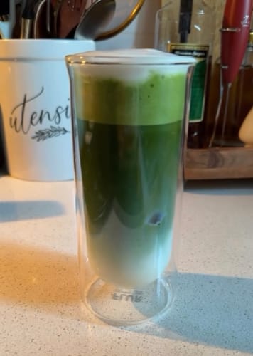 Customer photo review of FLUR Iced Coffee Glasses