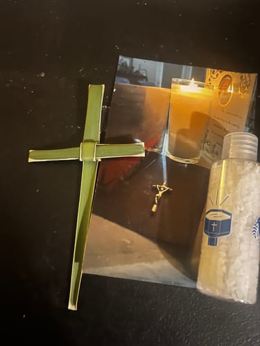 Customer photo review of Blessed By Pope Leo XIV - Holy Salt * Home Blessing