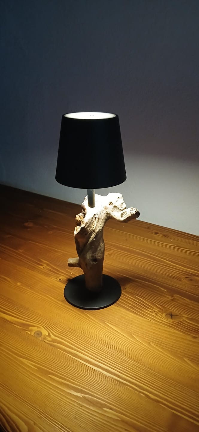 Customer photo review of LED Akku Tischlampe SERA kabellos Schirm Schwarz