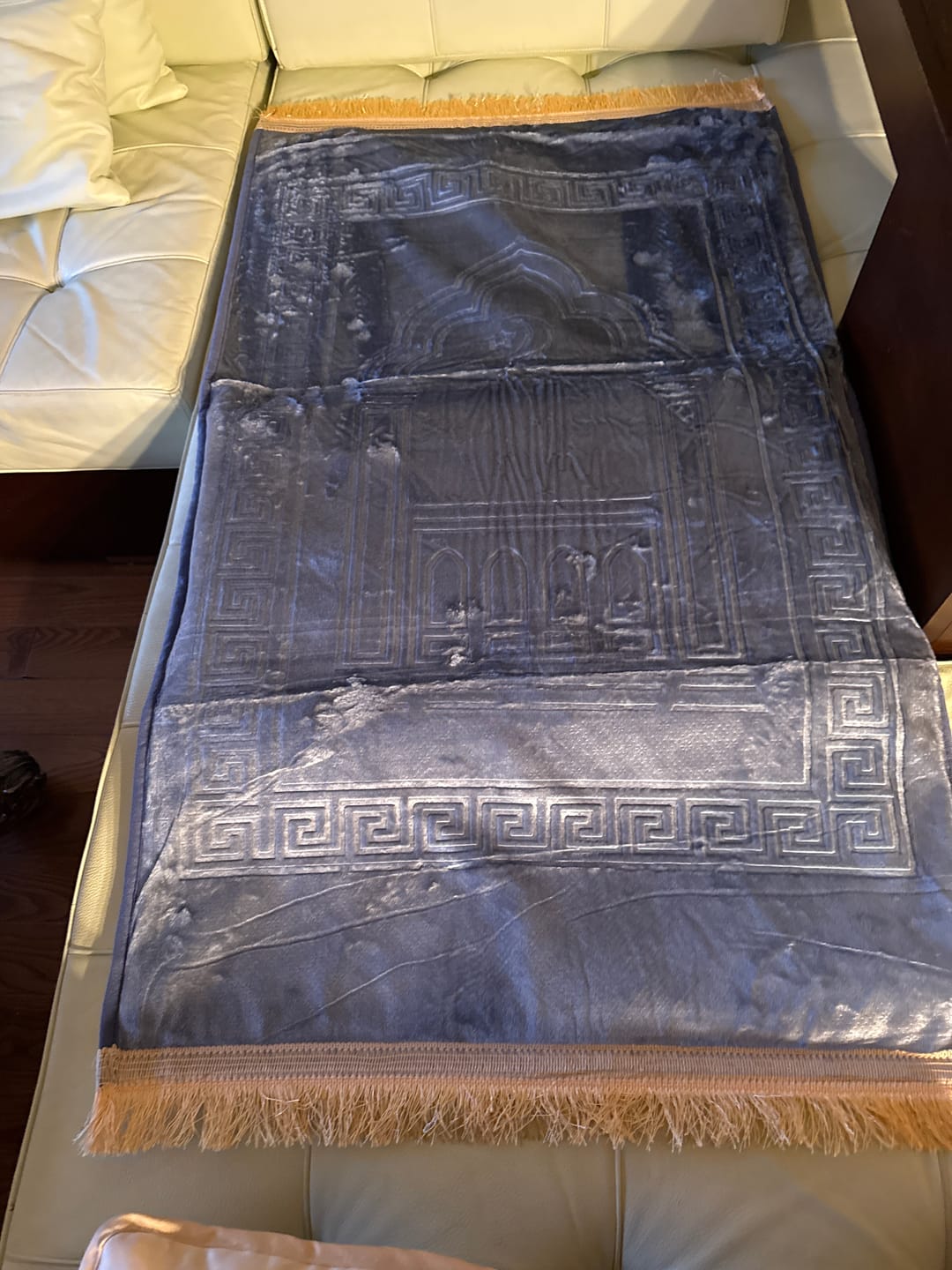 Customer photo review of Medical Prayer Mat With Memory Foam Pillow