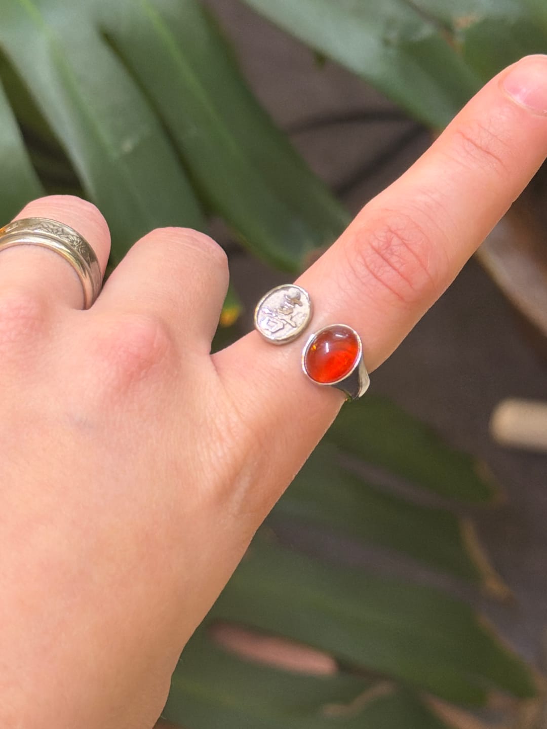 Customer photo review of Happiness Carnelian Ring