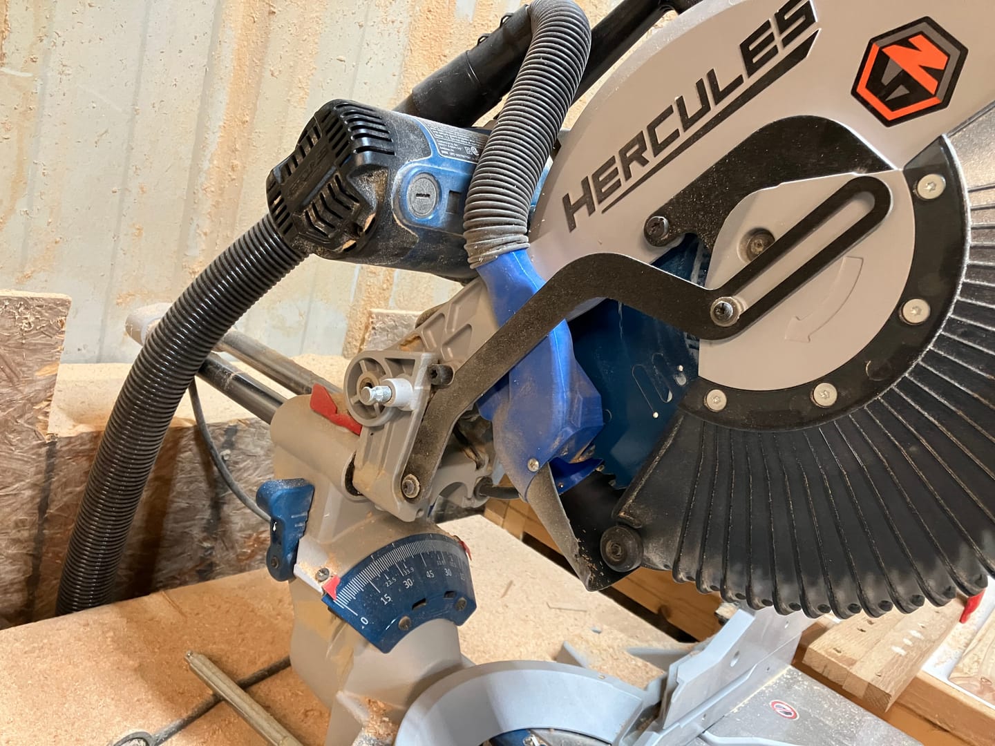 Customer photo review of Hercules 12" Sliding Compound Miter Saw Dust Collection
