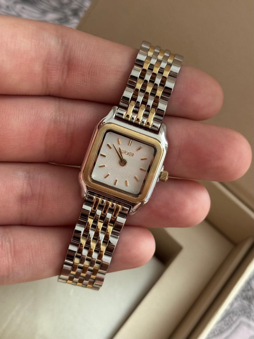 Customer photo review of Macy Petite Gold Silver