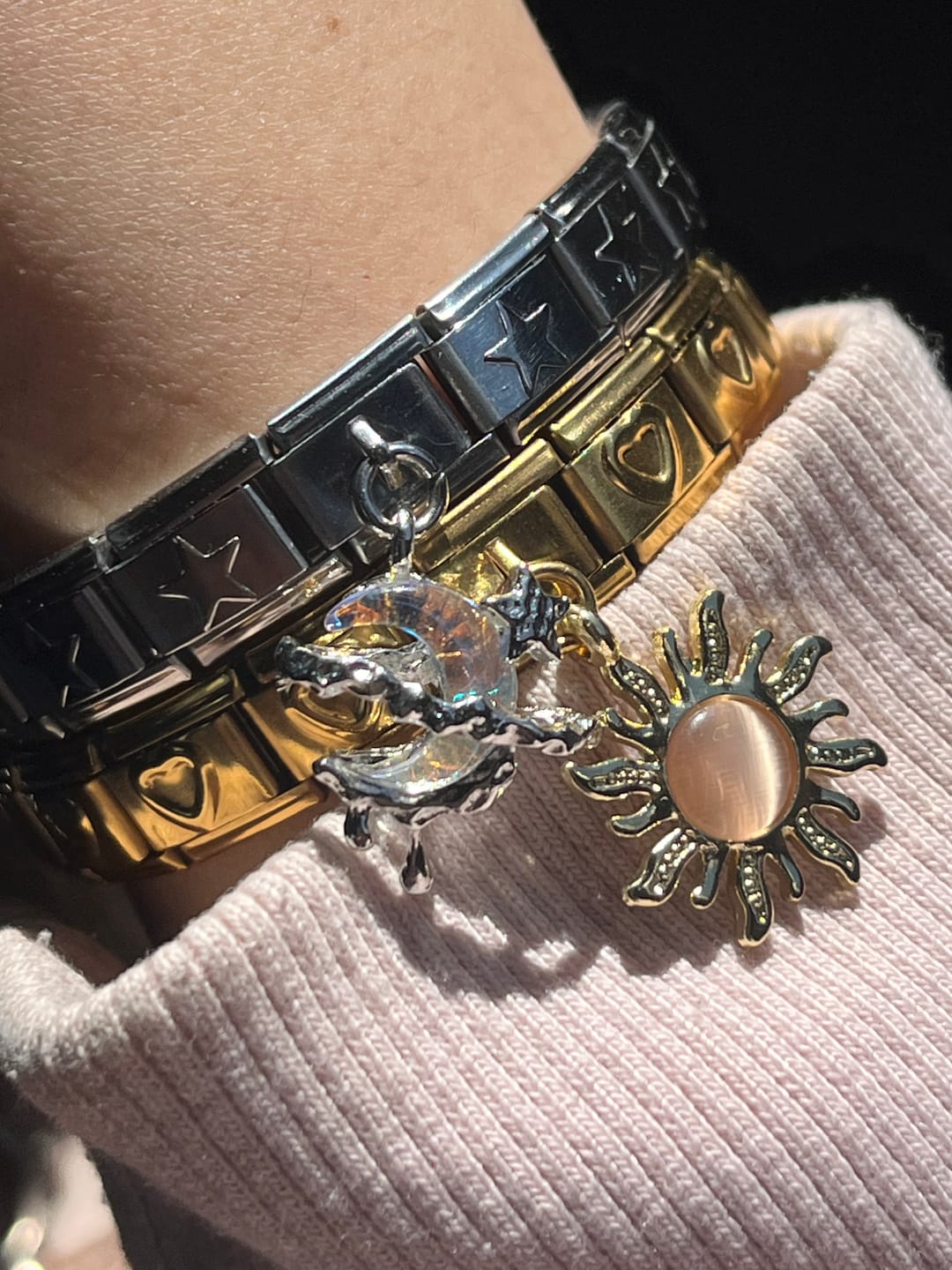 Customer photo review of Pulsera Estrellas Italiana para Charms