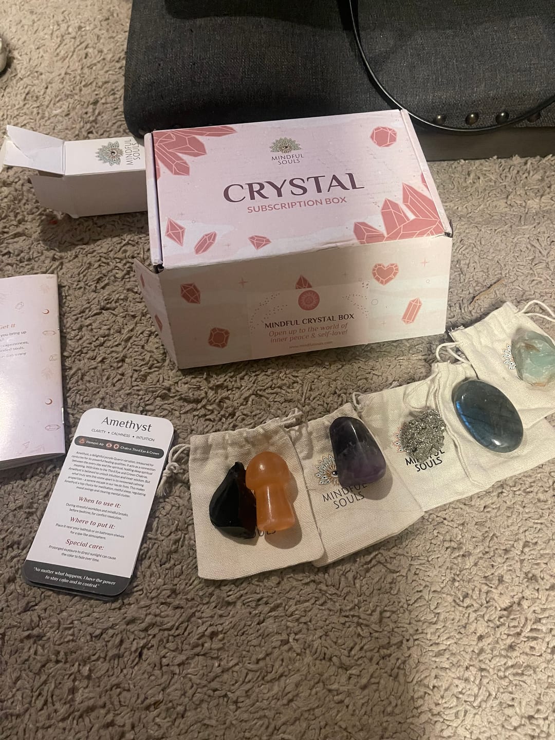 Customer photo review of Crystal Subscription Box