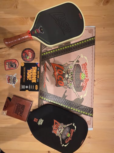 Customer photo review of (PRE-ORDER SHIPPING BETWEEN 3/19 and 3/25) The Loco 16mm Pickleball Paddle- Hybrid