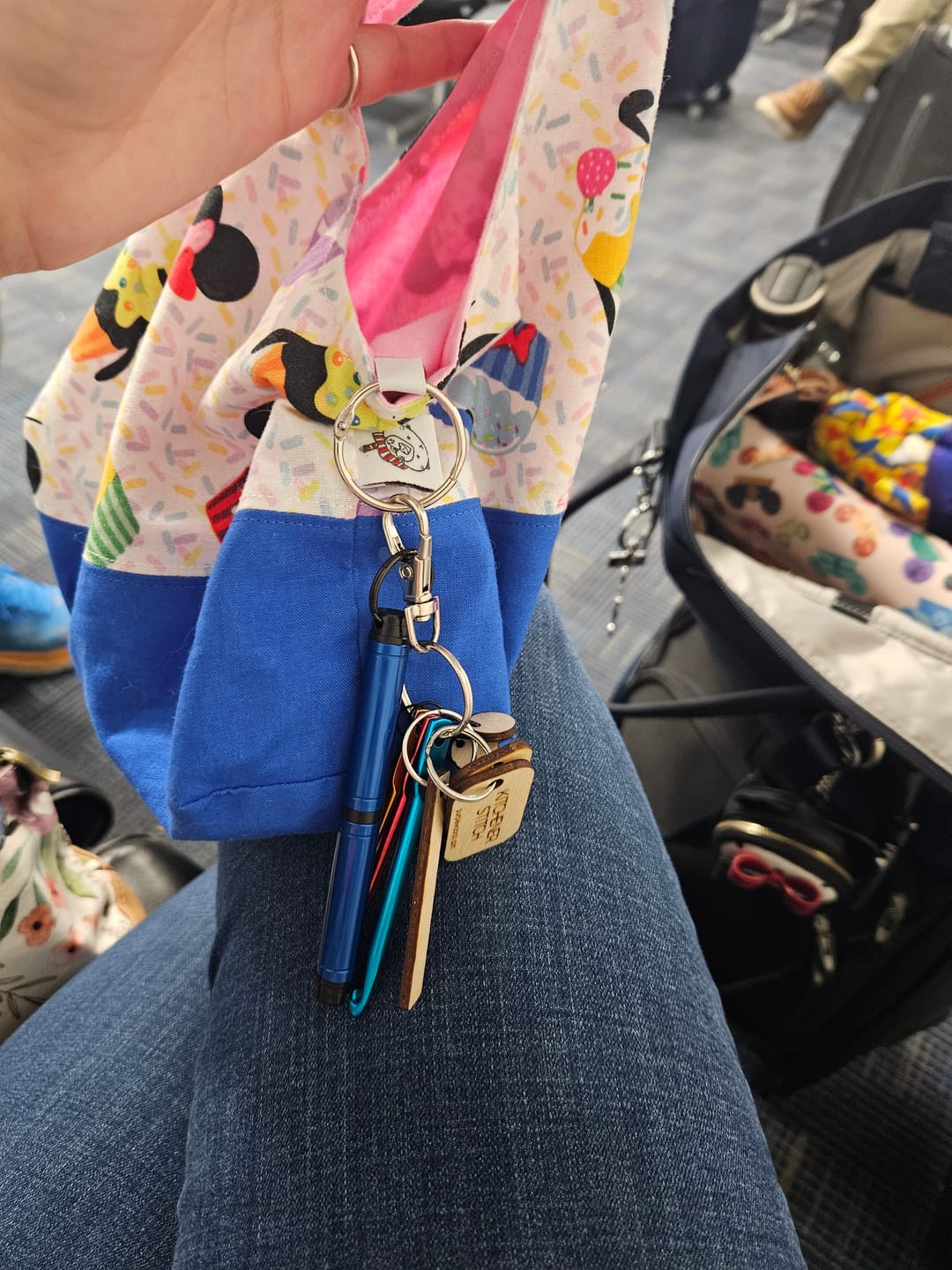 Customer photo review of Emergency Mini Crochet Hooks with Kitchener Stitch, M1R M1L Instructions