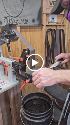 Customer video review of 2 X 72 Inch Aluminum Oxide Metal Sanding Belts, 6 Pack