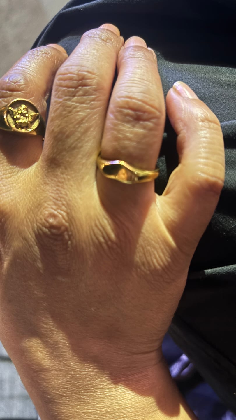 Customer photo review of Chevron Ring