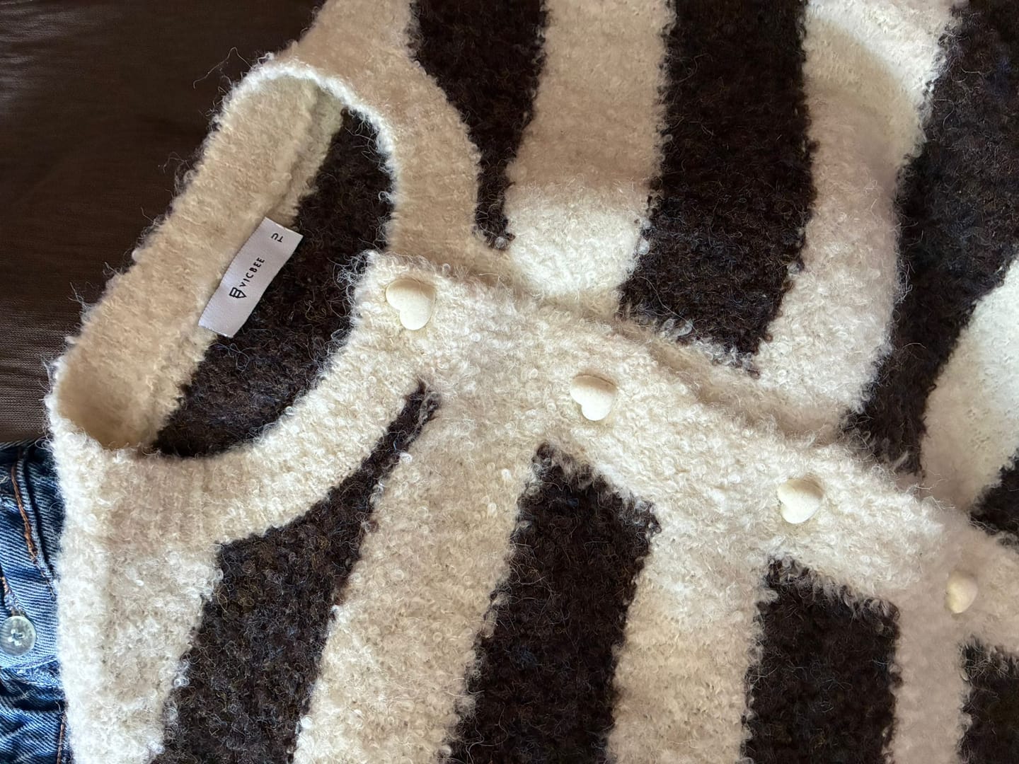 Customer photo review of Cardigan Heart