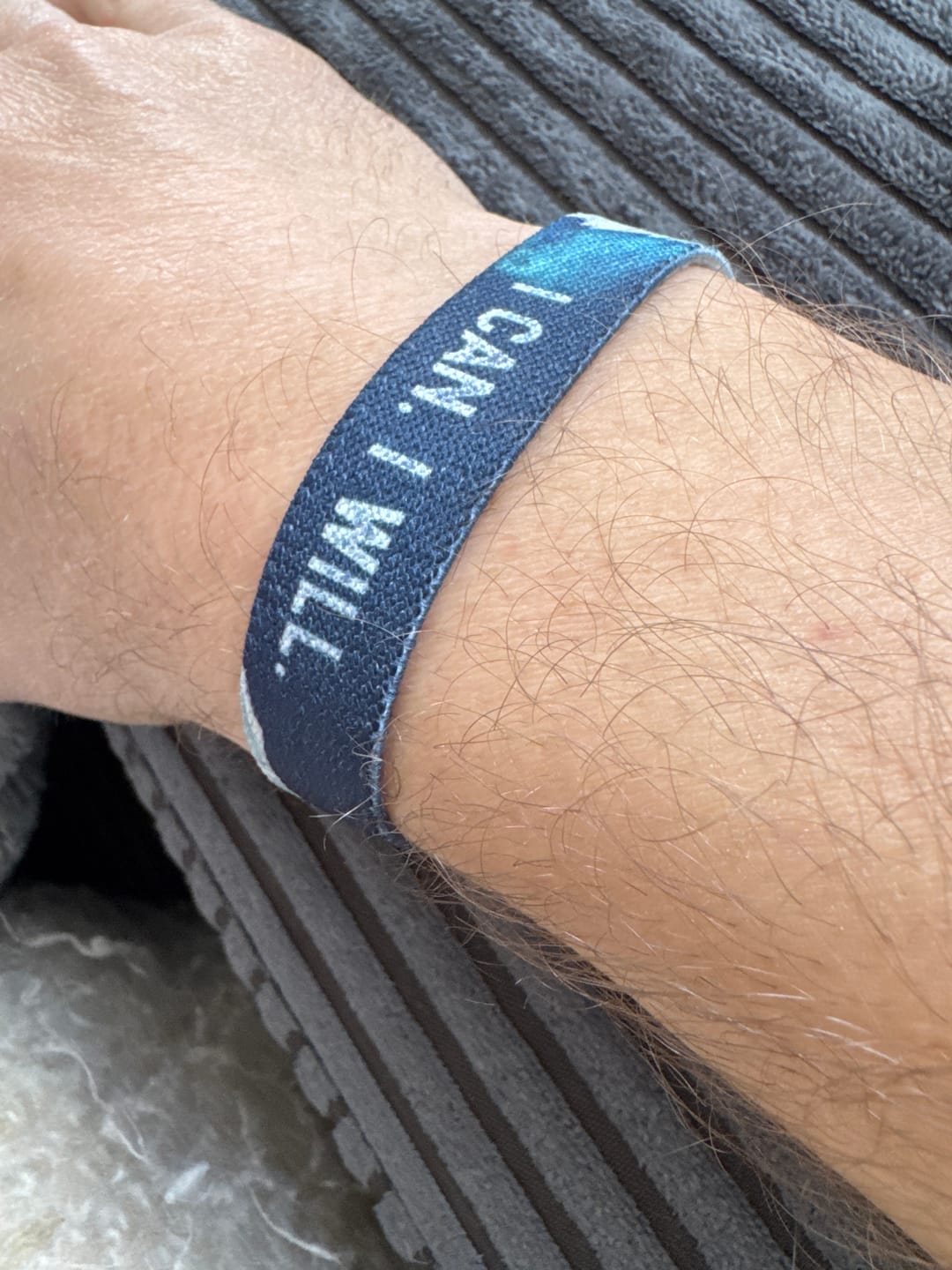 Customer photo review of I can. I will. - Elastisches Armband
