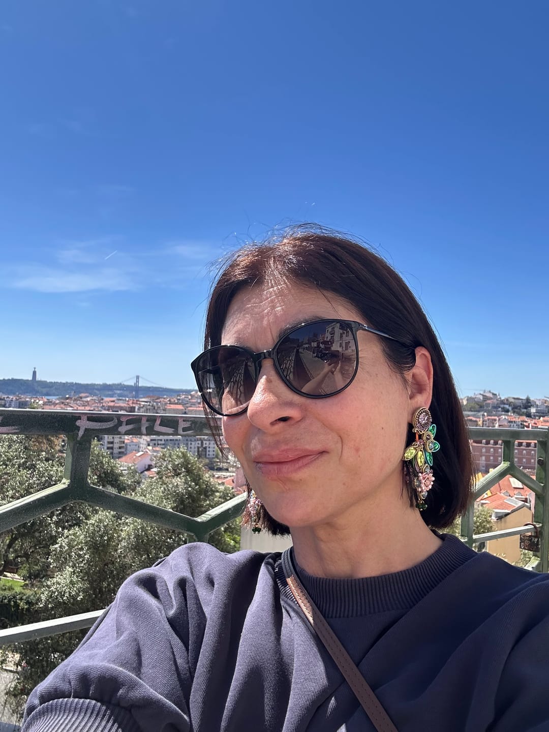 Customer photo review of Große Soutache-Ohrringe in pastelligem Rosa, Flieder und Grün