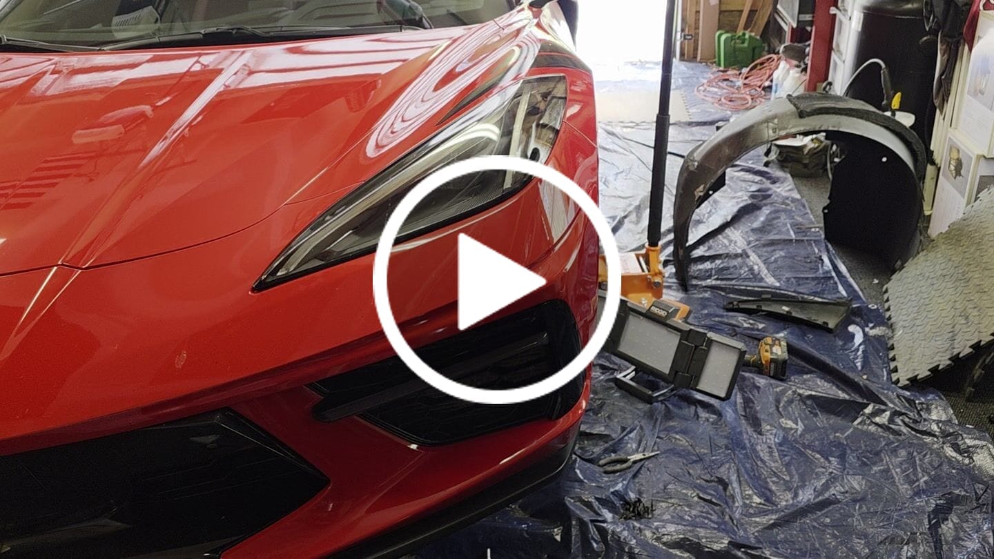 Customer video review of 2020-Up Corvette C8 DRY CARBON FIBER Sequential LED DRL Light Bar Bezel Insert