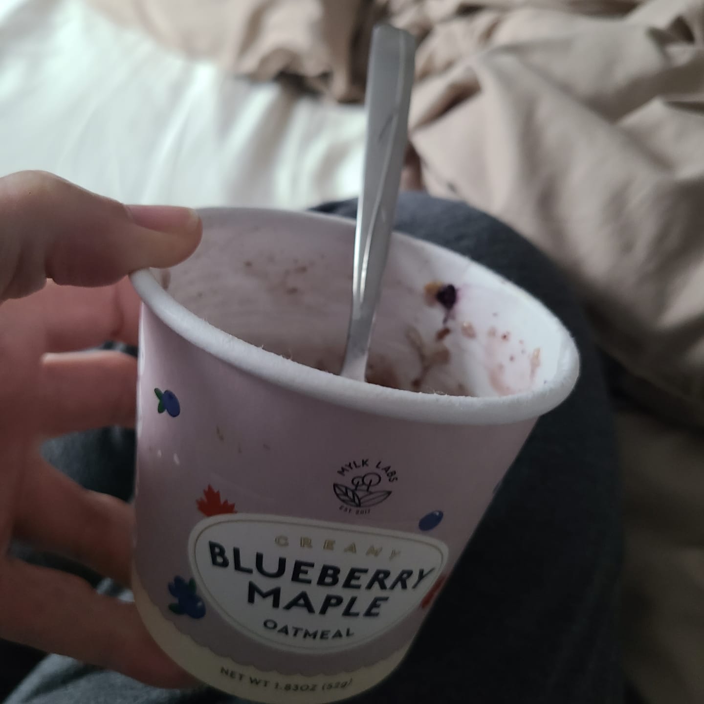 Customer photo review of Blueberry Maple Oatmeal