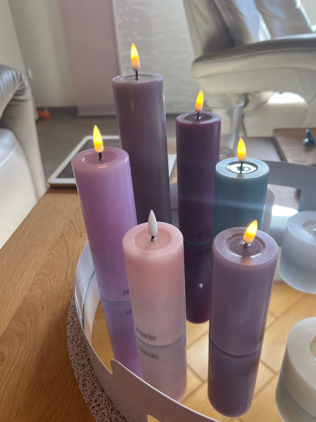 Customer photo review of LED Bloklys Ø 5 x 10 cm Lyserød
