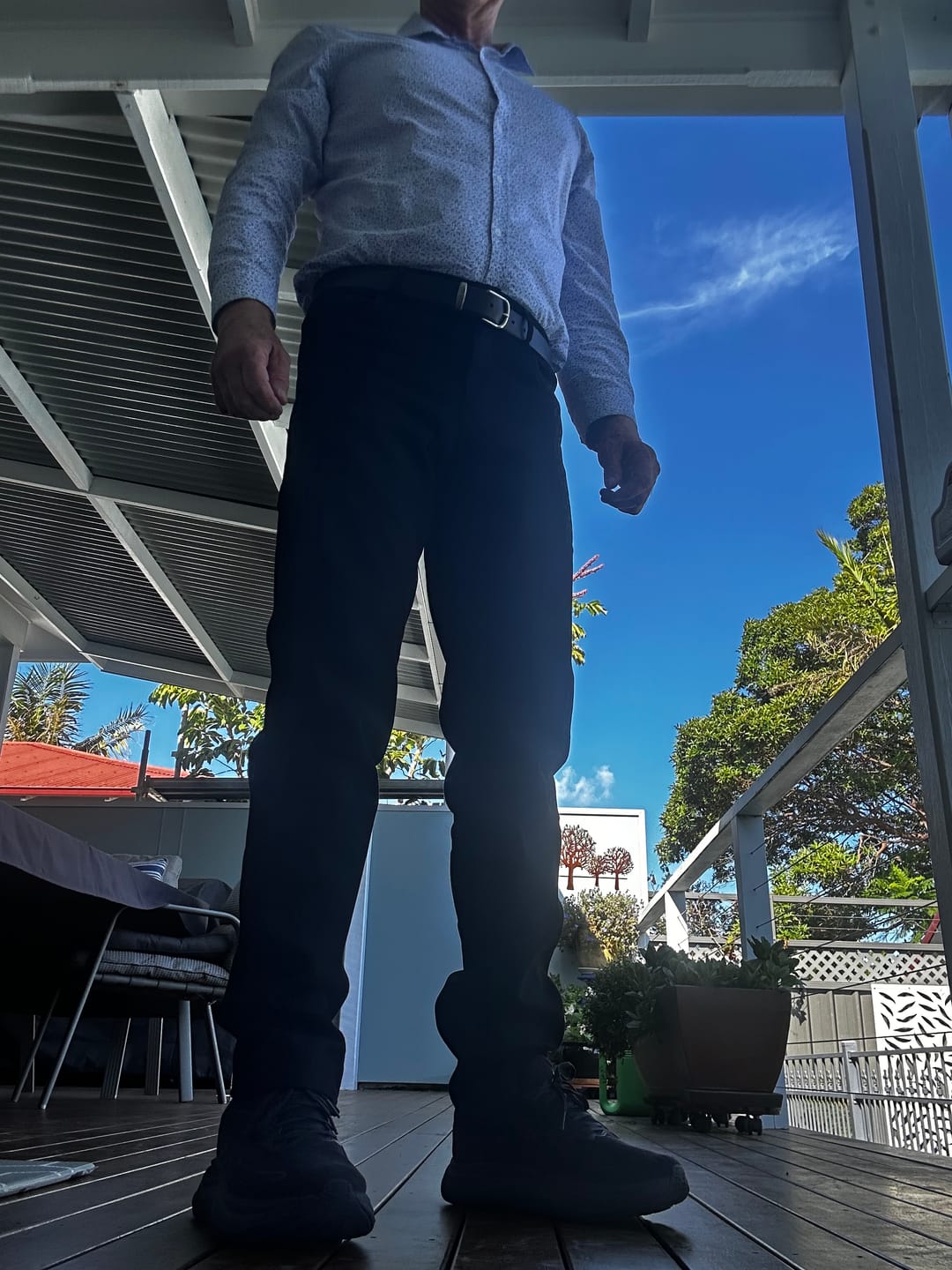 Customer photo review of Ultra Stretch Straight Jeans - Black