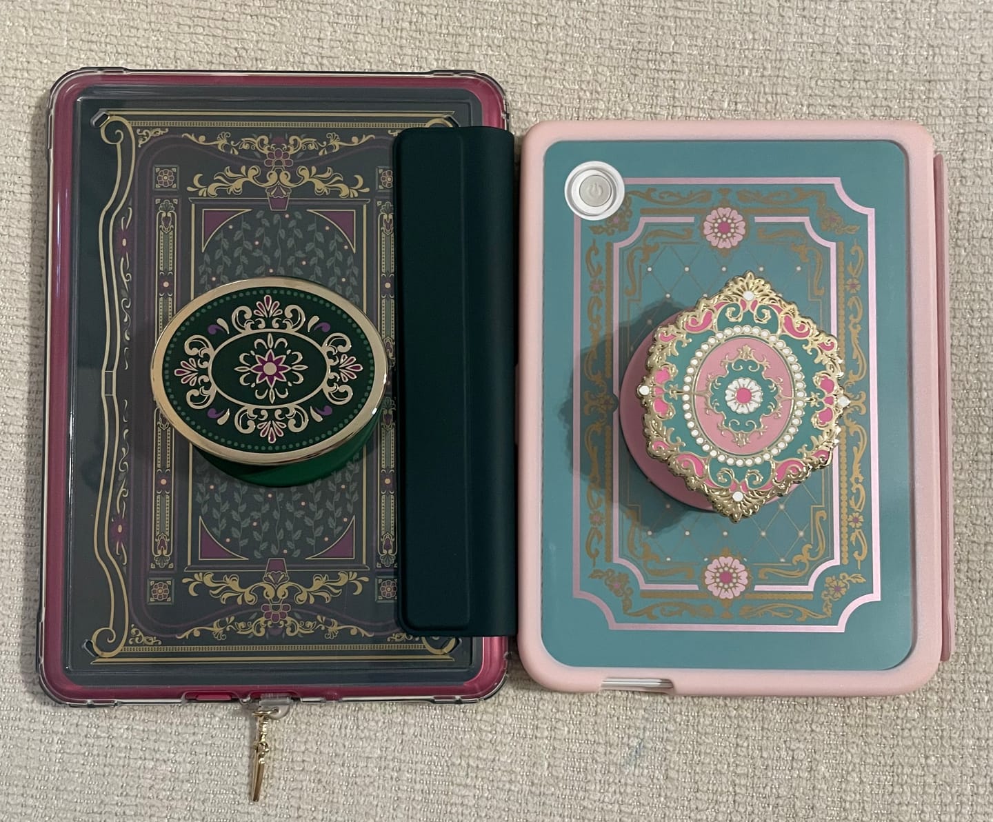 Customer photo review of Literati eReader Sticker Insert - Forest Green