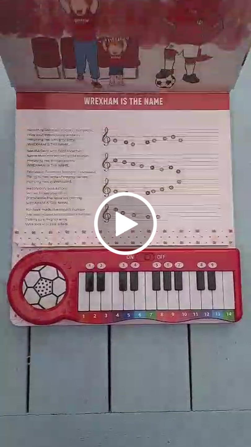 Customer video review of Wrexham AFC  Fan Chants Piano Book