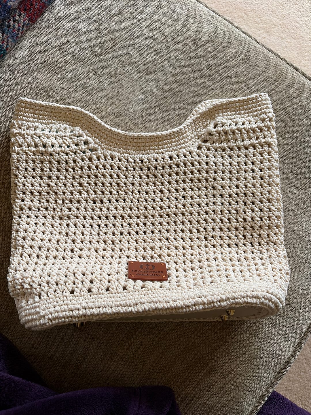 Customer photo review of CrochetPark™ Sunny Beach Tote crochet kit