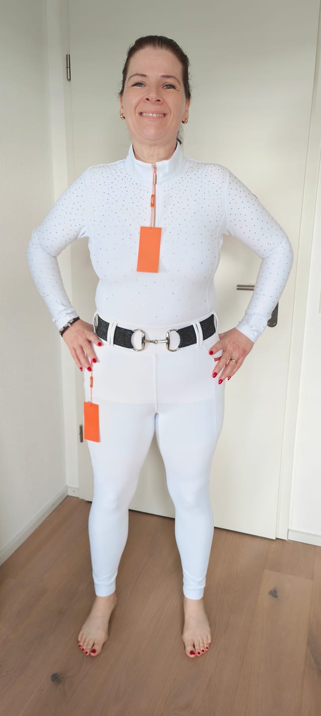 Customer photo review of GINNY - BREECHES | WHITE ROSE GOLD