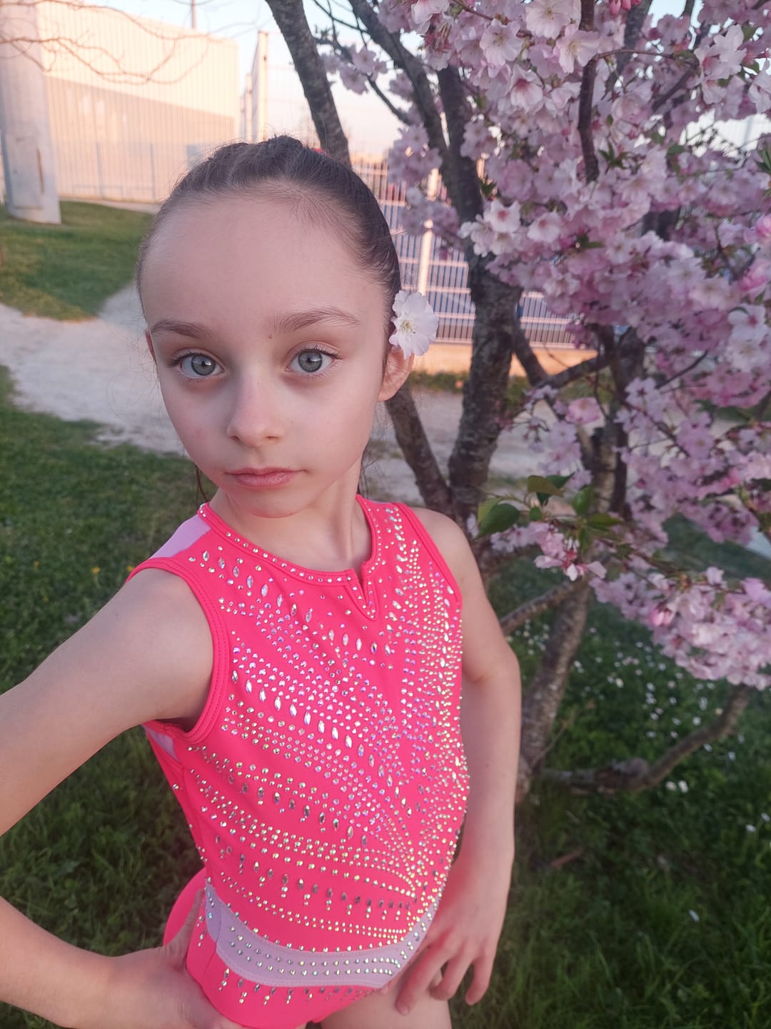 Customer photo review of Justaucorps de gymnastique "PINKY" entraînement et compétition.