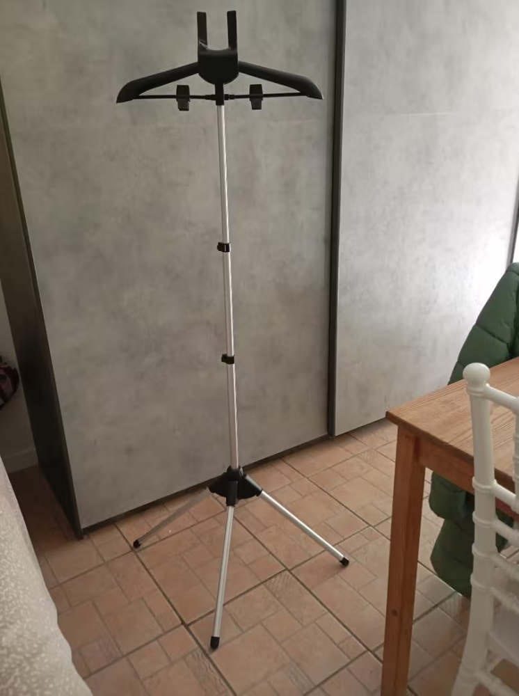 Customer photo review of Adjustable Garment Steamer Rack
