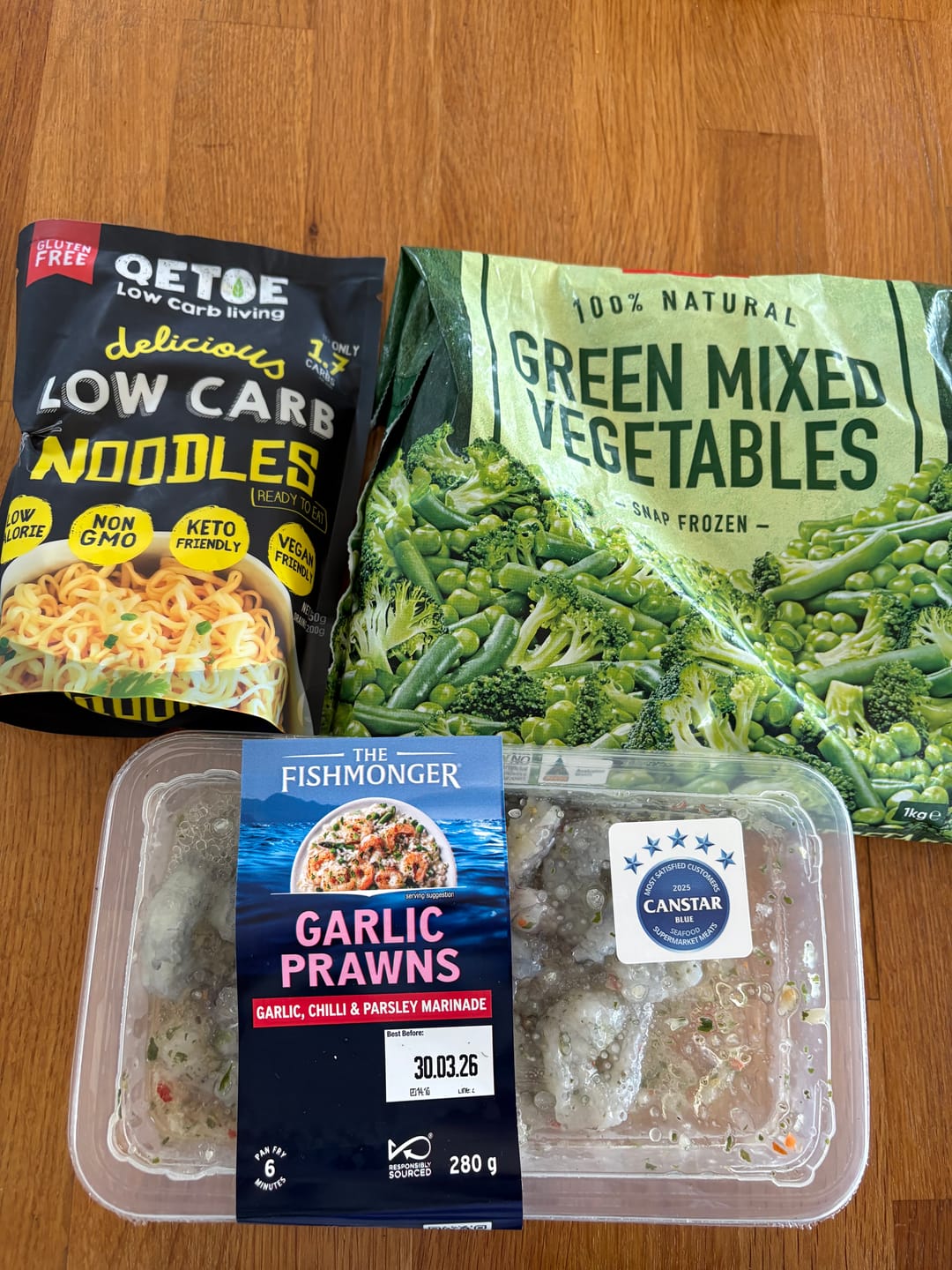 Customer photo review of Qetoe Low Carb Noodles - GLUTEN FREE - 4 PACK (4 x 200g)