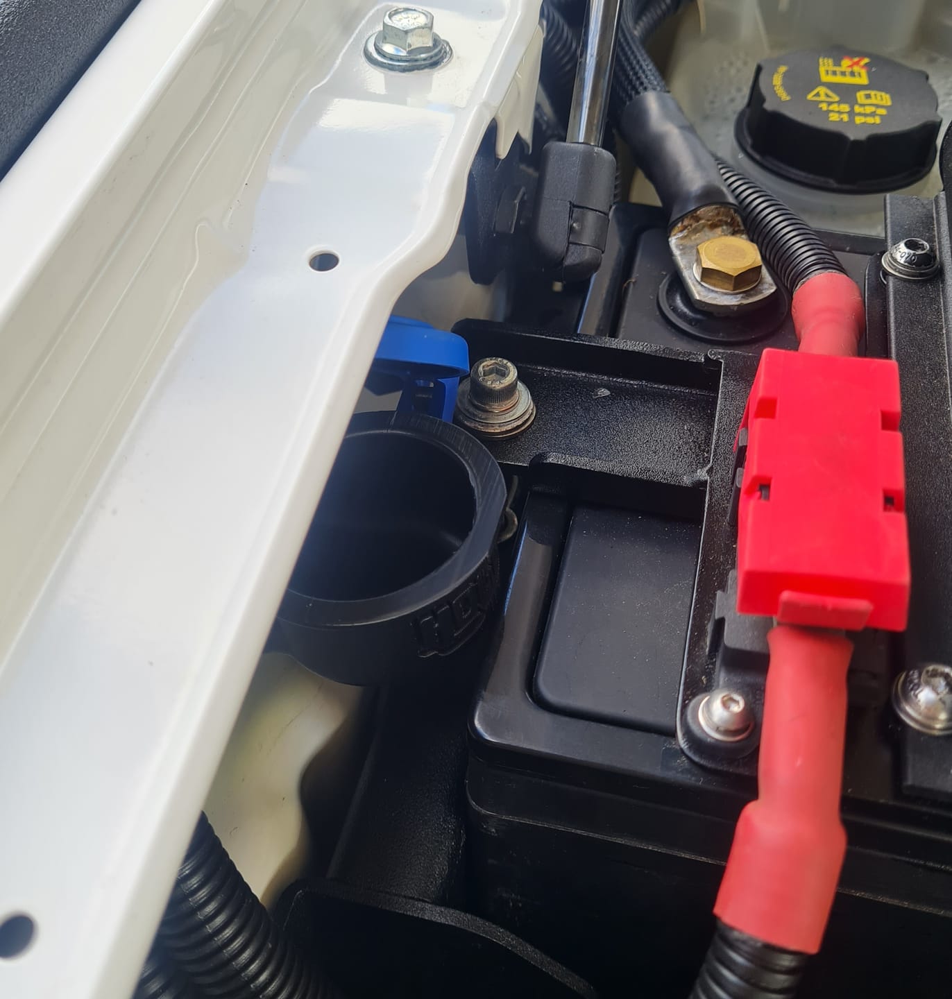 Customer photo review of Short Washer Bottle Inlet for Nextgen Ford Ranger/Raptor/Everest/Amarok