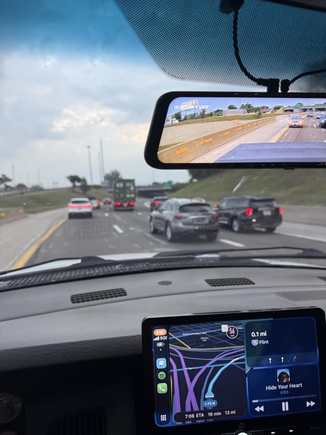 Customer photo review of 10" Elite | 4K Front + 2K Rear Smart Streaming Mirror