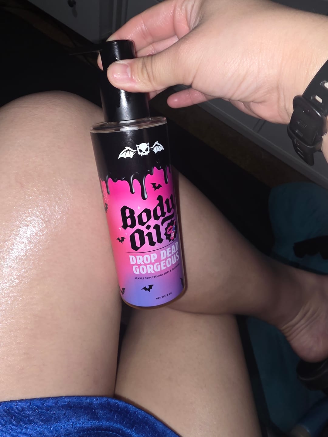 Customer photo review of Drop Dead Gorgeous Body Oil