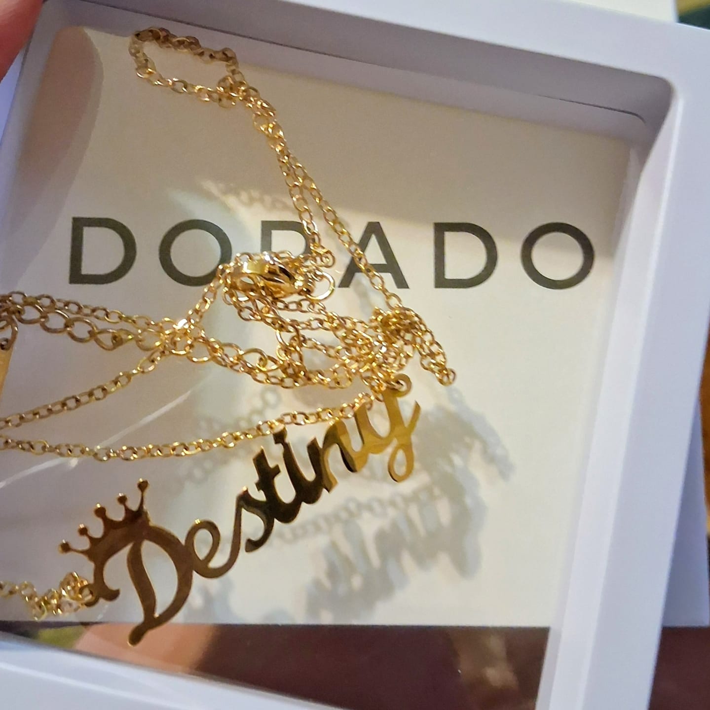Customer photo review of Royal Name Necklace