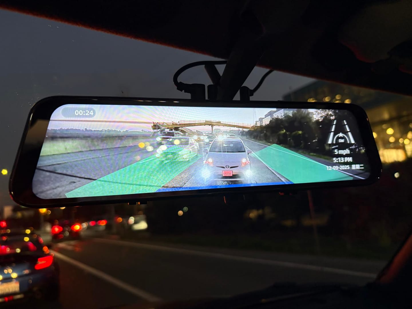 Customer photo review of 10" Elite | 4K Front + 2K Rear Smart Streaming Mirror